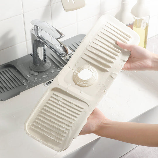 SinkSafe™- Kitchen and Bathroom Sink Silicone Splash Guard