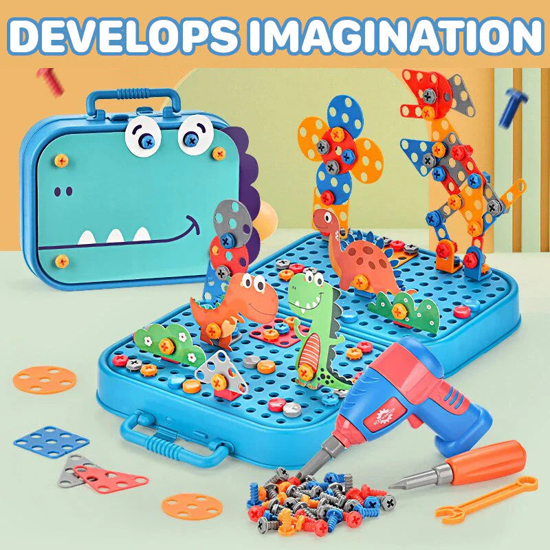 3D Screw Puzzle Box - Drill Screw Tool Set for Kids