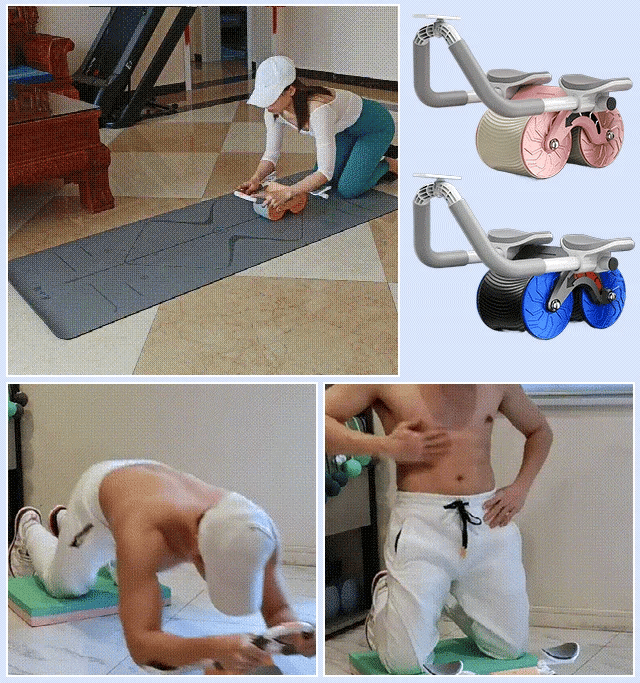 🔥Automatic Rebound Abdominal Wheel For Core Strength