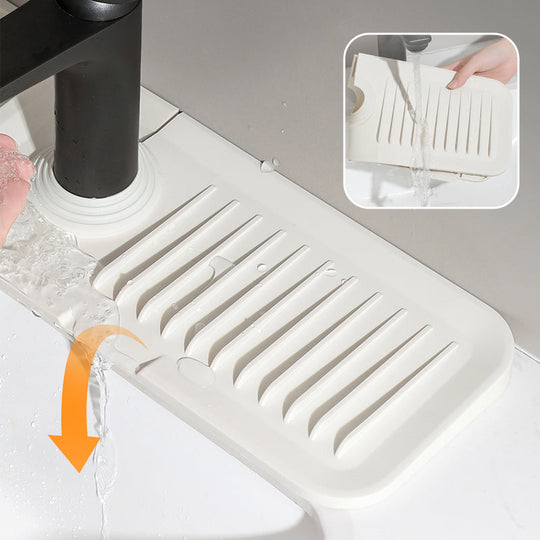SinkSafe™- Kitchen and Bathroom Sink Silicone Splash Guard