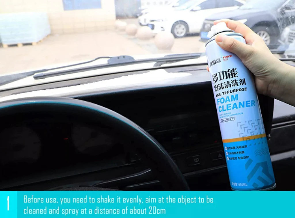 PureClean™ - Universal Foam Cleaner Spray With Brush (500 ML)