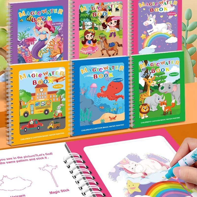 Reusable Mess Free Water Coloring Books for Toddlers