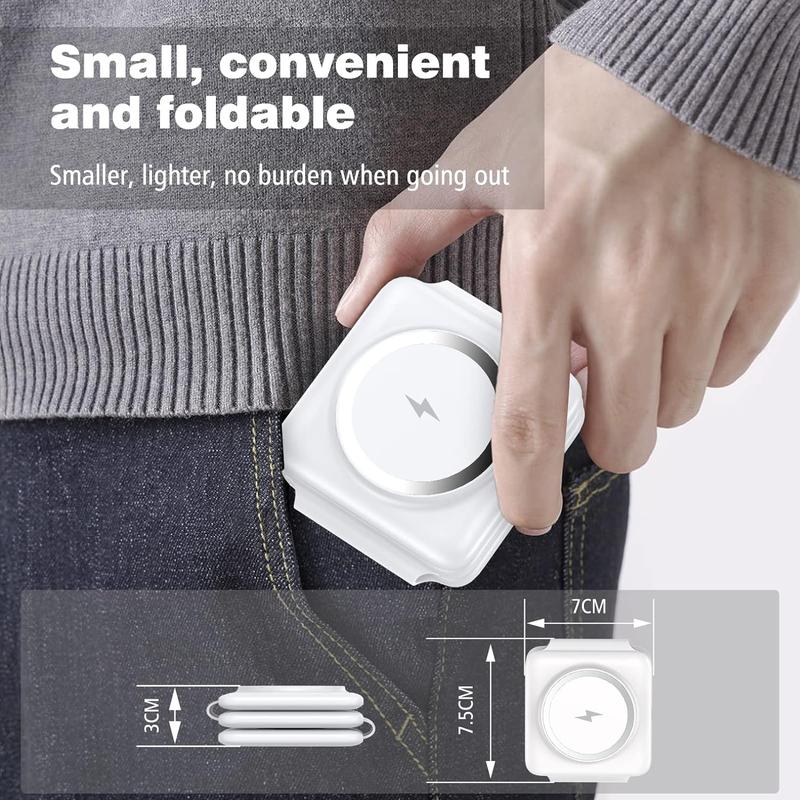 3 in 1 Magnetic Foldable MagSafe Wireless Charger for iPhone 16 to 12 Series