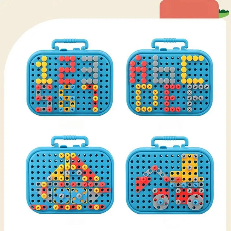 3D Screw Puzzle Box - Drill Screw Tool Set for Kids