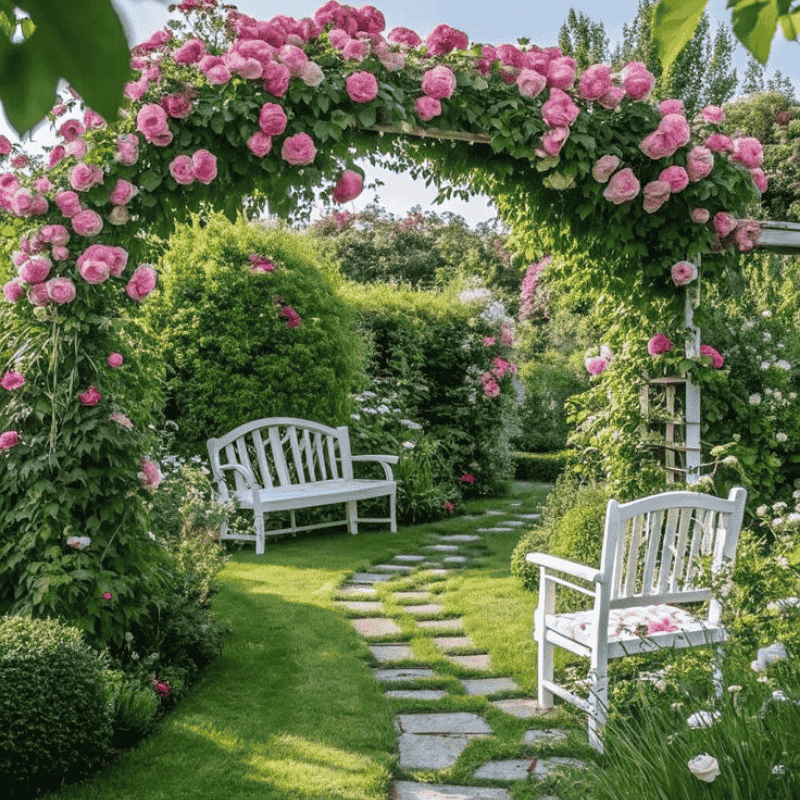 🌹 Mixed-color Climbing Rose—Year-Round Blooming (UK Imported)