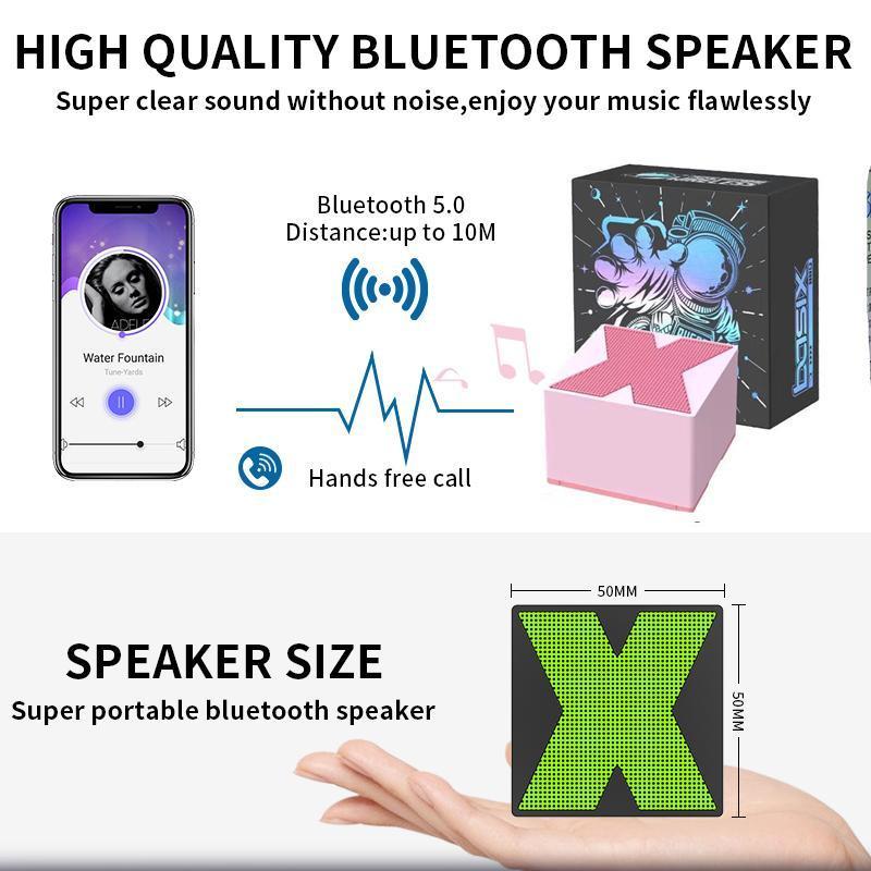 X1 Portable Mini Bluetooth-compatible Speaker Aluminum Alloy+ABS Wireless Music Subwoofer