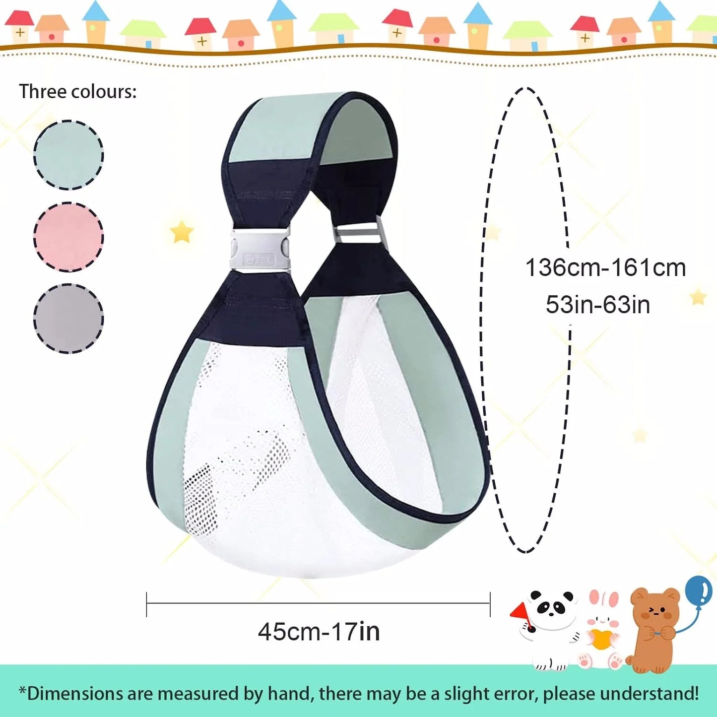 Comfort & Safety! Breathable Adjustable Baby Carrier
