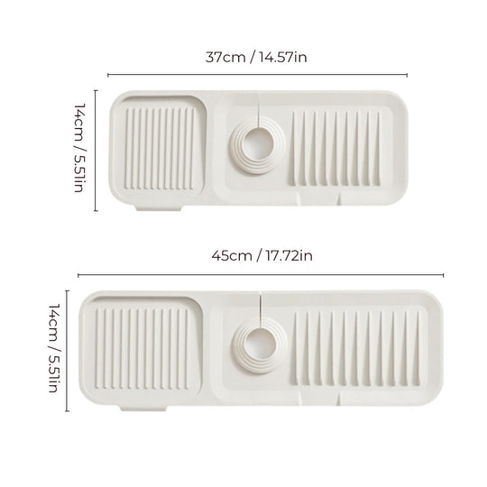 SinkSafe™- Kitchen and Bathroom Sink Silicone Splash Guard