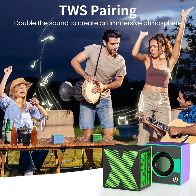 X1 Portable Mini Bluetooth-compatible Speaker Aluminum Alloy+ABS Wireless Music Subwoofer
