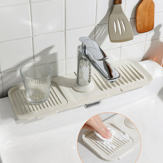SinkSafe™- Kitchen and Bathroom Sink Silicone Splash Guard