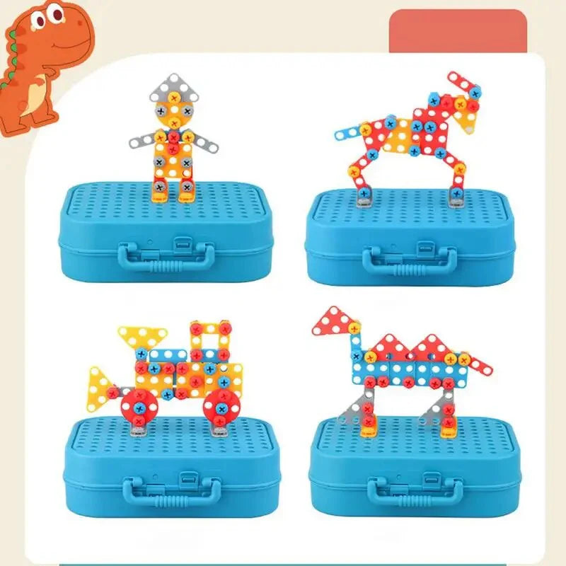 3D Screw Puzzle Box - Drill Screw Tool Set for Kids