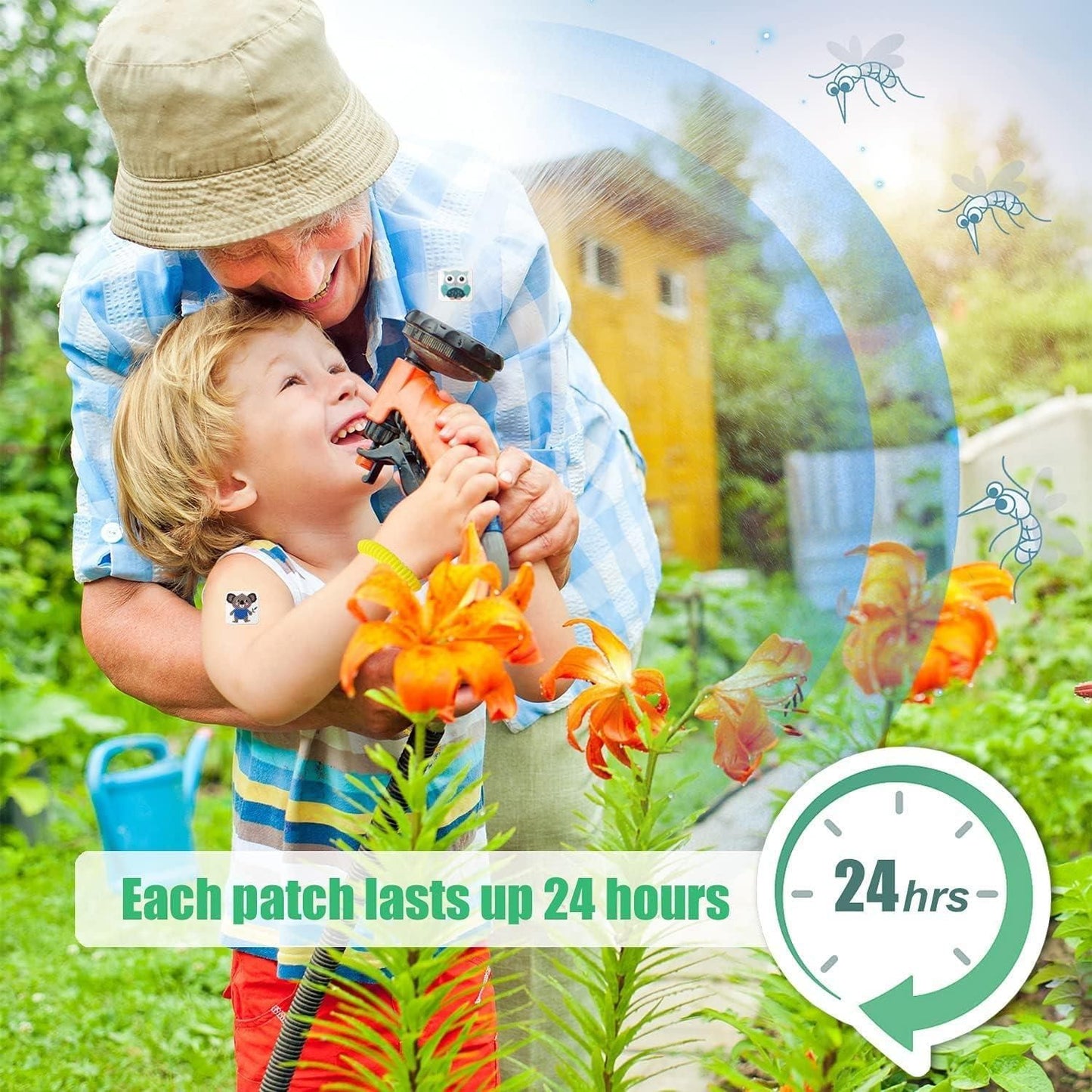 Natural Mosquito Repellent Patches Stickers (Pack of 36 Patches)