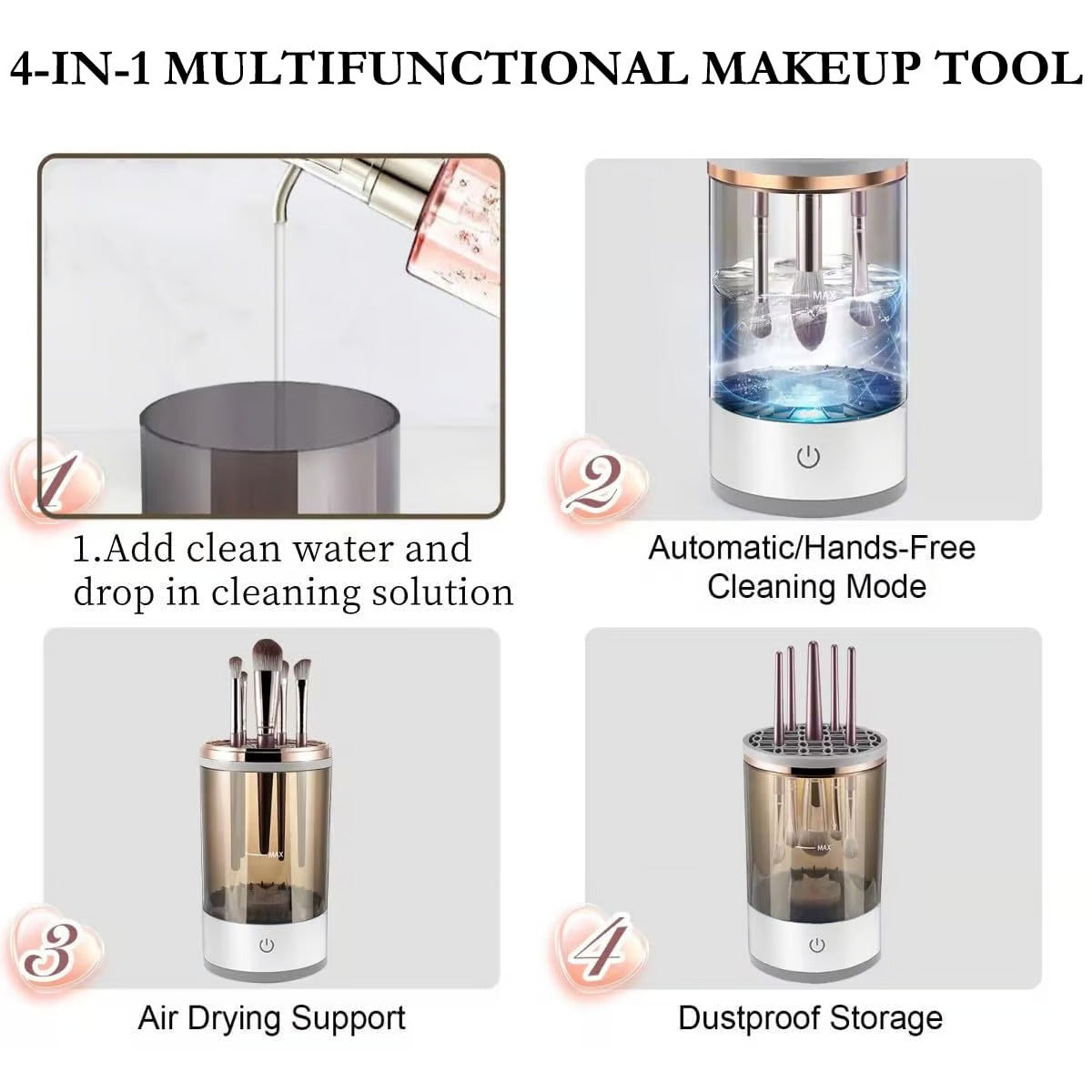 Automatic Makeup Brush Cleaner Machine