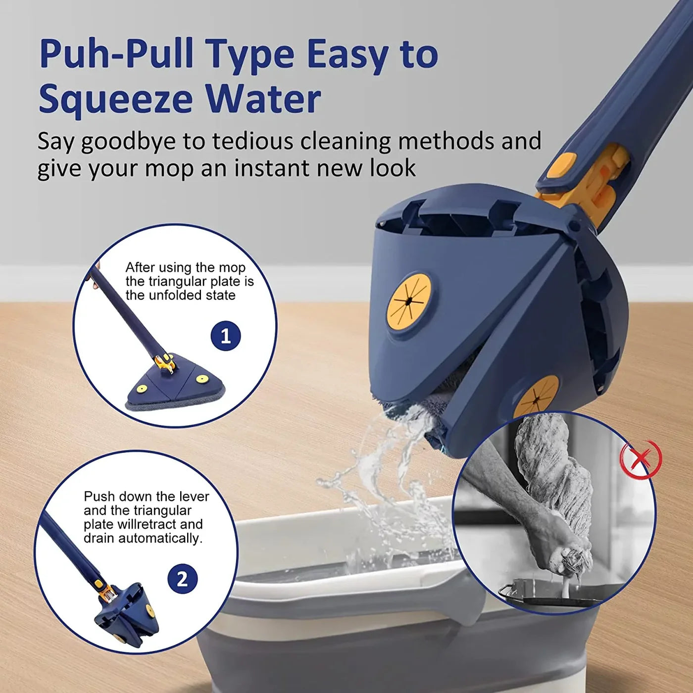 360 Degree Rotating Butterfly Mop