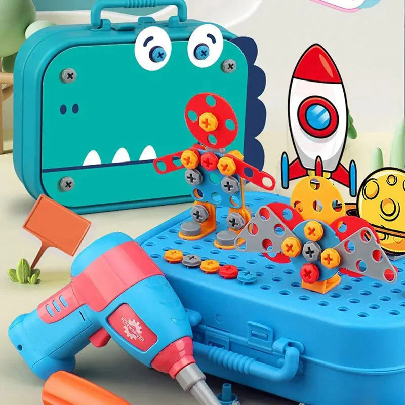 3D Screw Puzzle Box - Drill Screw Tool Set for Kids