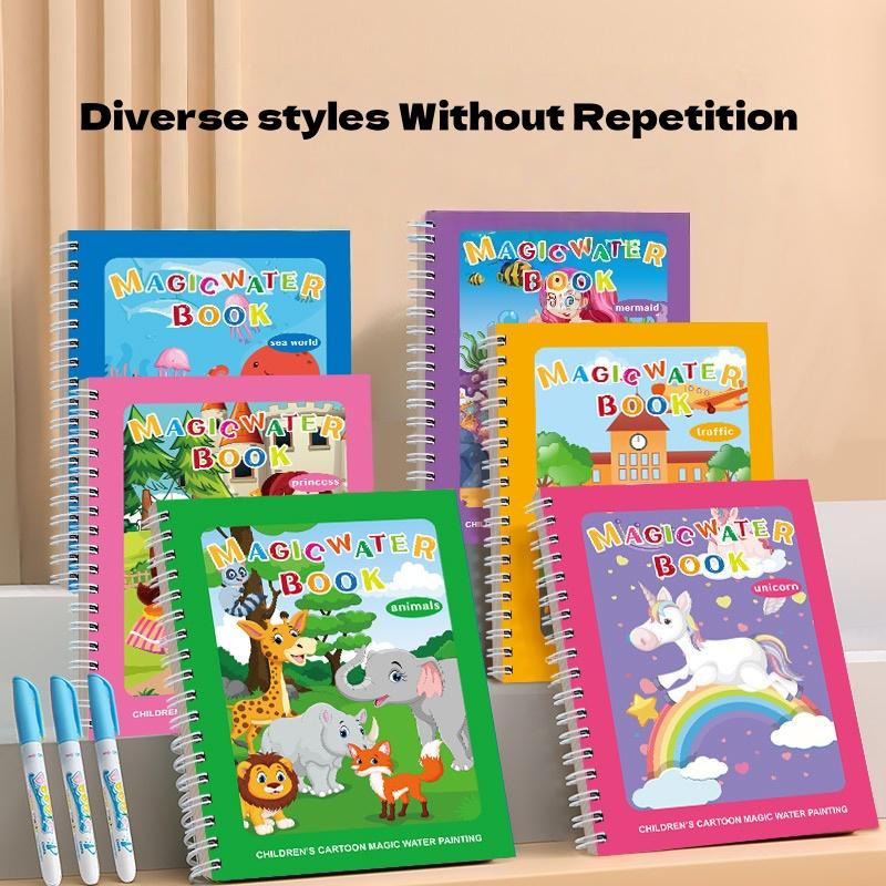 Reusable Mess Free Water Coloring Books for Toddlers