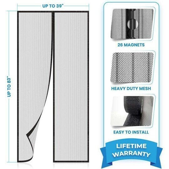 🔥Magnetic Self Sealing Heavy Duty Screen Door