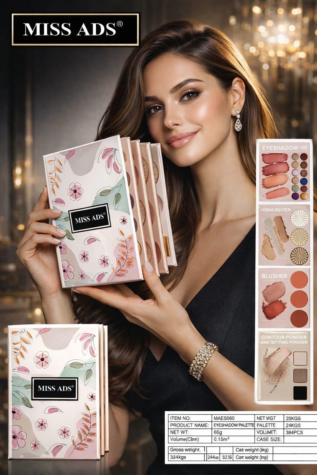 Professional Multipurpose 4 In 1 Makeup Book