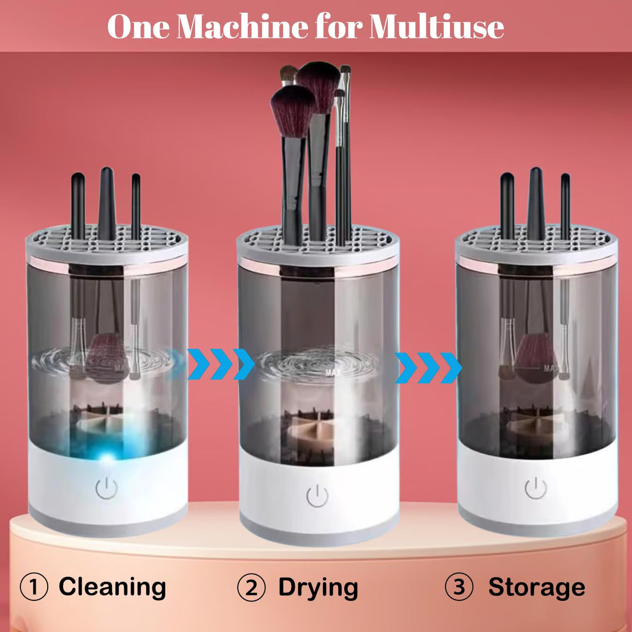Automatic Makeup Brush Cleaner Machine