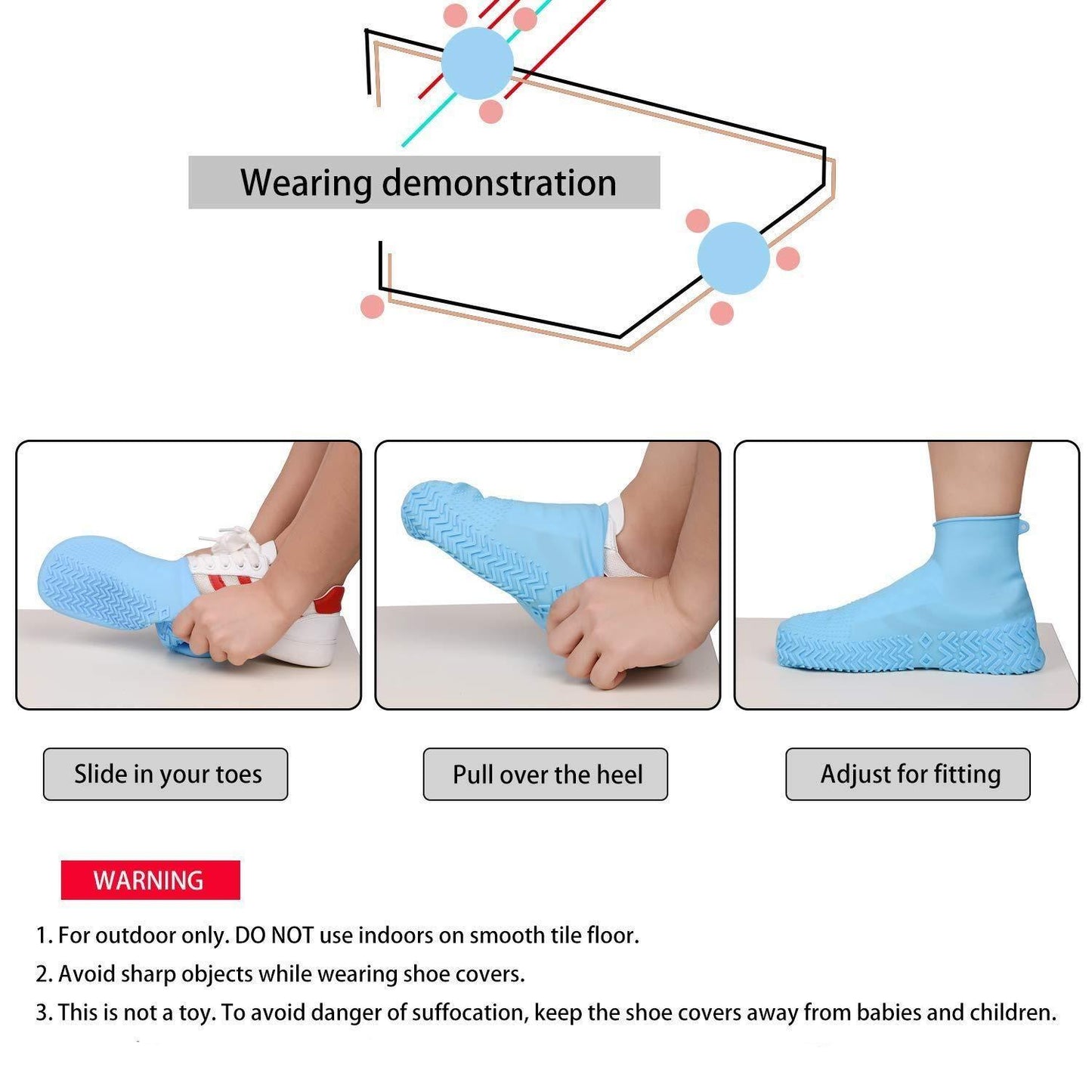 (🔥HOT SALE NOW - 41% OFF)-Waterproof Shoe Cover Silicone