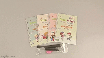 Books For Calligraphy Learn (8 BOOKS + 10 REFILL+ 2 PEN + 2 GRIP) Set of 2