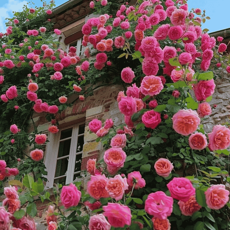 🌹 Mixed-color Climbing Rose—Year-Round Blooming (UK Imported)