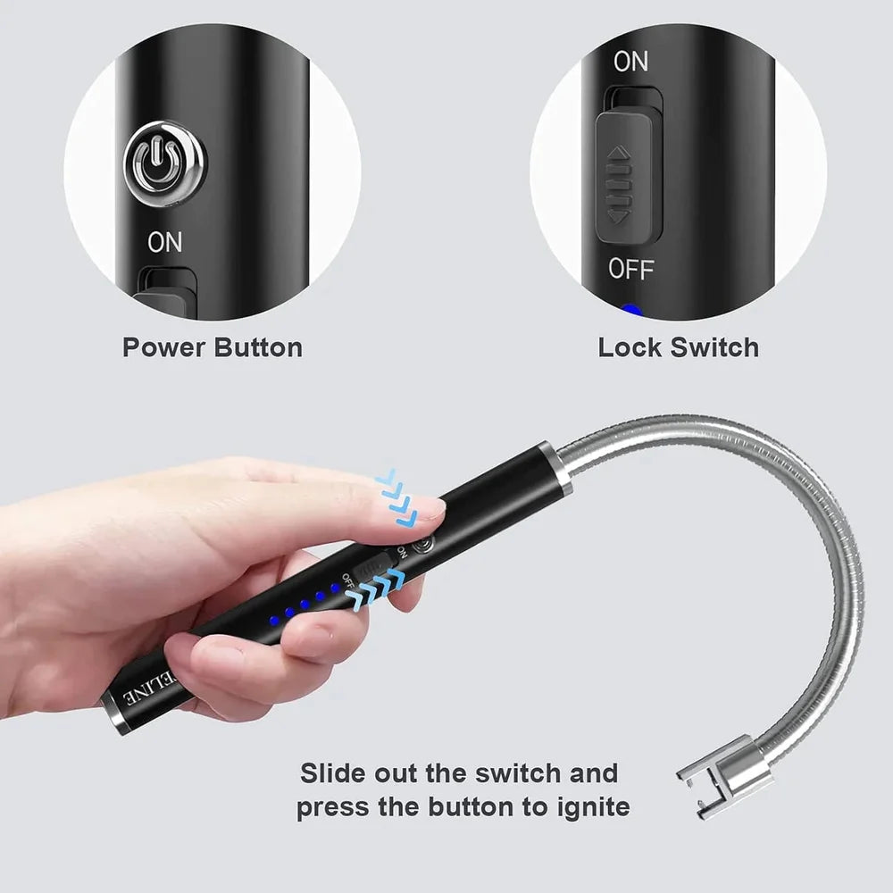 USB Plasma Rechargeable Electric Lighter for Kitchen
