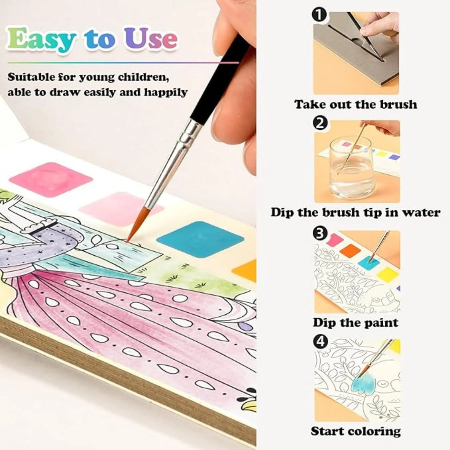 🎨👩🎨Little Painter - Pocket Painting Book Gift Sets for Kids