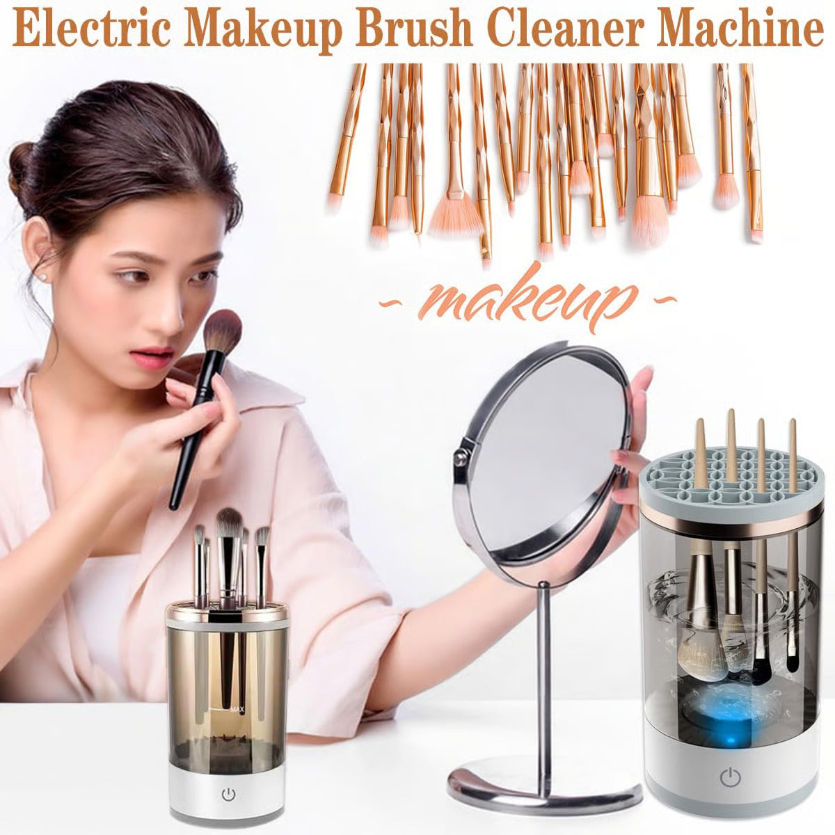 Automatic Makeup Brush Cleaner Machine