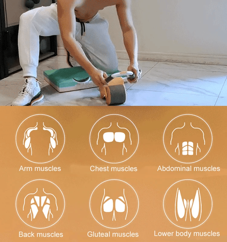 🔥Automatic Rebound Abdominal Wheel For Core Strength
