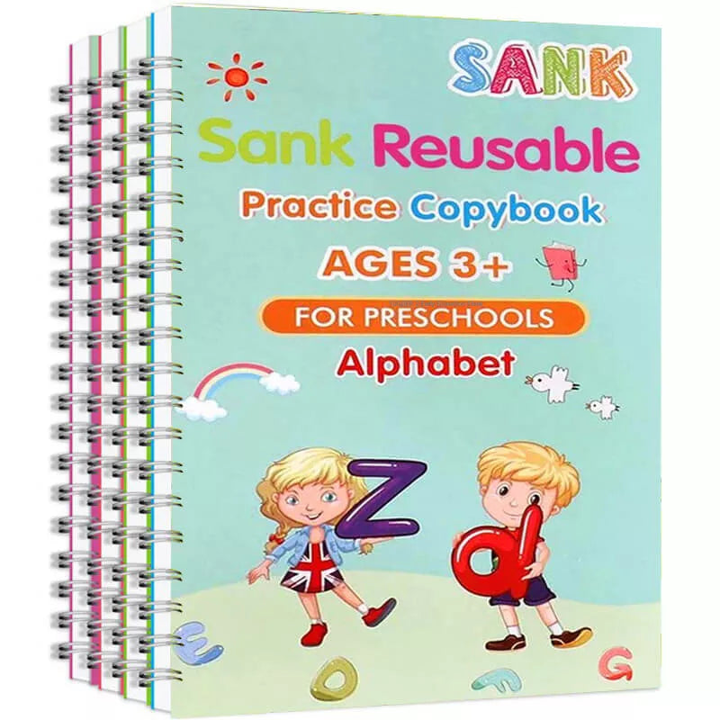 Books For Calligraphy Learn (8 BOOKS + 10 REFILL+ 2 PEN + 2 GRIP) Set of 2