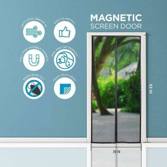 🔥Magnetic Self Sealing Heavy Duty Screen Door
