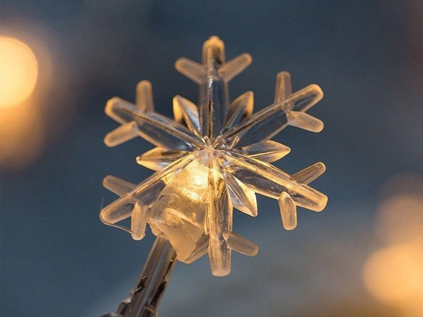 14 LED 3M Christmas Snowflake Light Battery Powered Waterproof Garden Fairy Lights for Christmas Festival Home Party Decorations