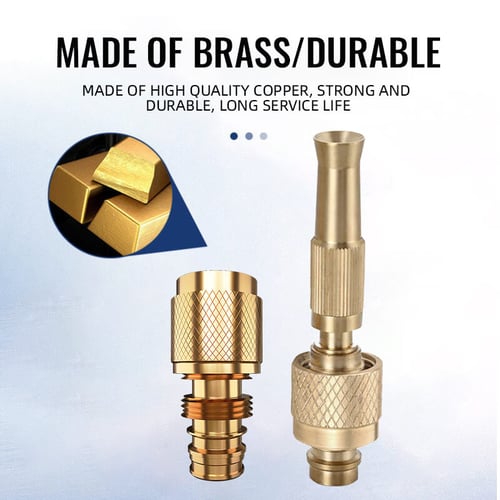 Portable High Pressure Washing Water Nozzle (Brass)