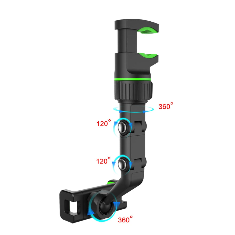 MULTIFUNCTIONAL REAR VIEW MIRROR PHONE HOLDER