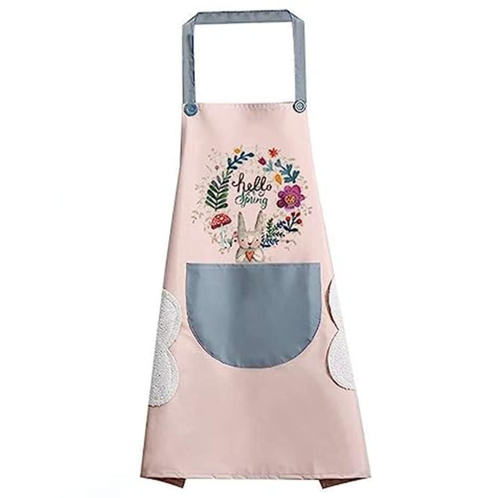 (🔥HOT SALE NOW - 41% OFF) Hand-Wiping Waterproof Kitchen Apron with Big Front Pocket (pack of 2)