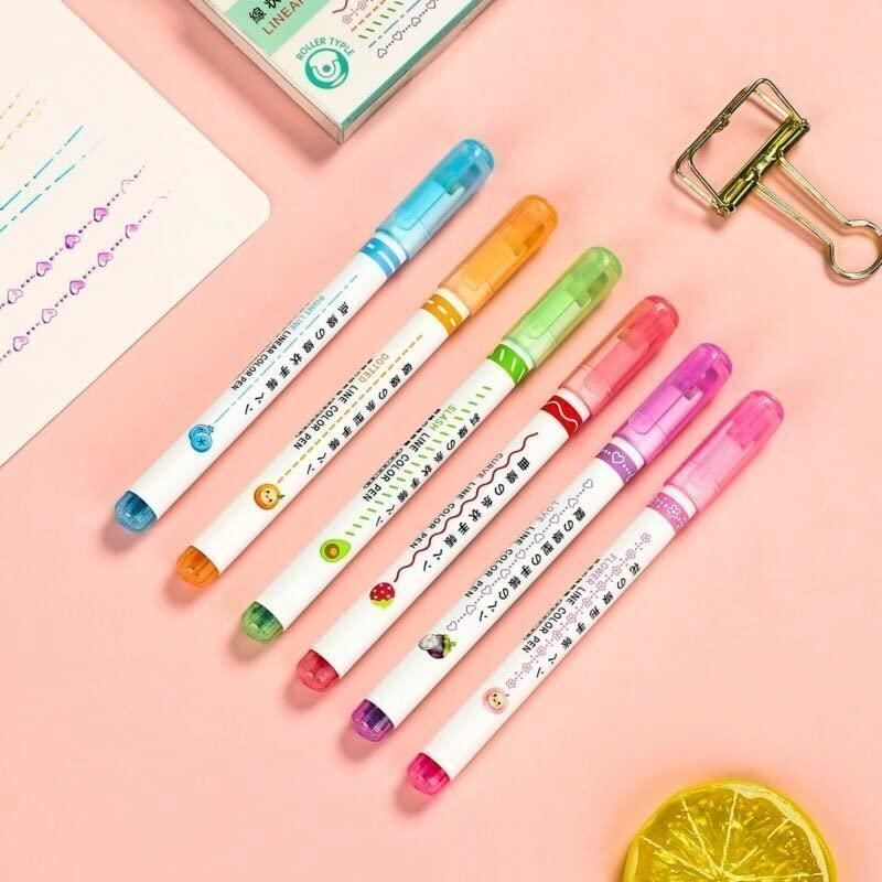 【💖BEST GIFTS FOR KIDS】Dual Tip Pens with 6 Different Curve Shapes Fine Tips
