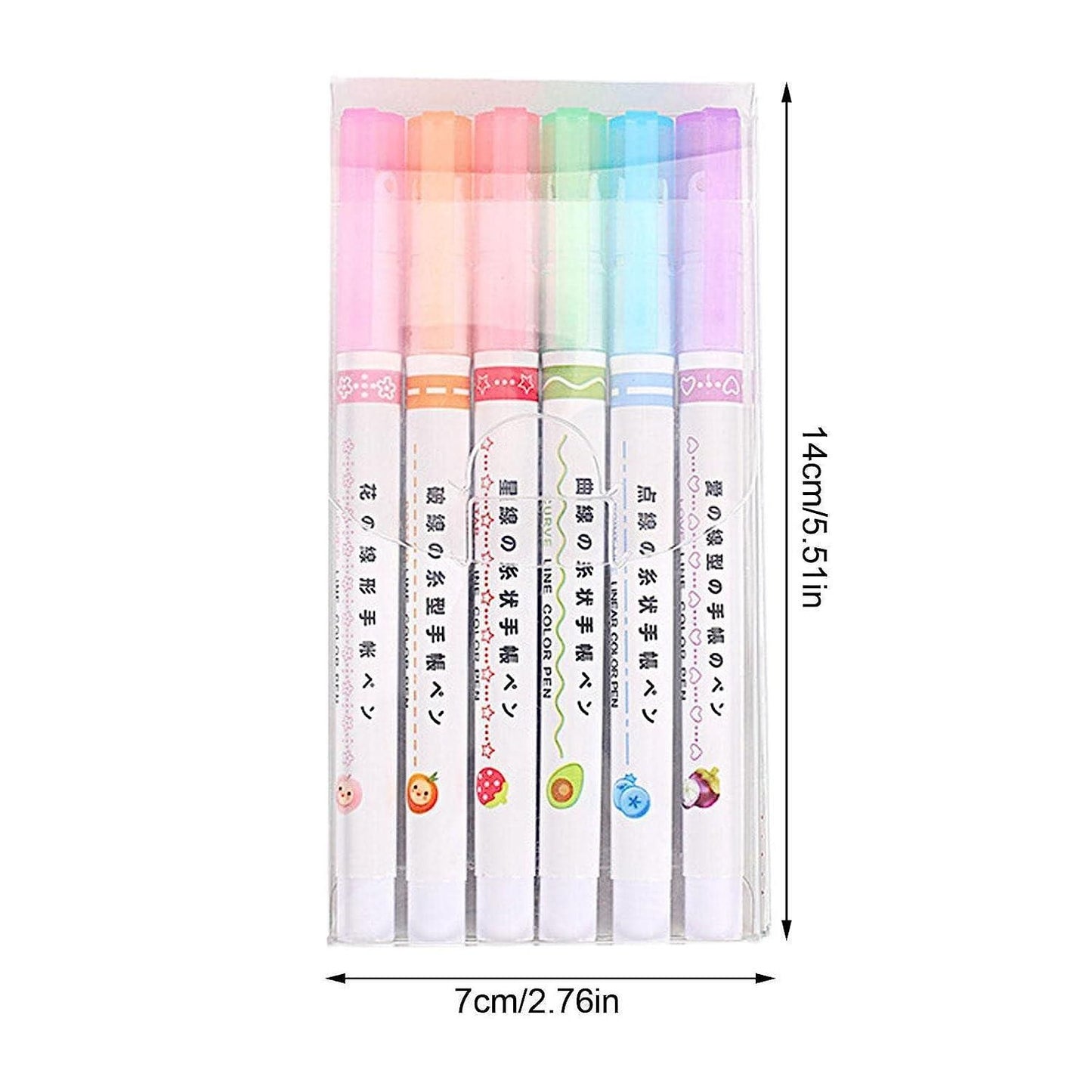【💖BEST GIFTS FOR KIDS】Dual Tip Pens with 6 Different Curve Shapes Fine Tips