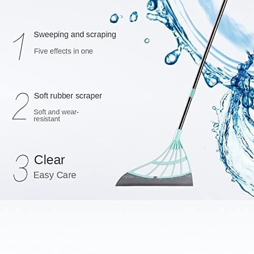 2-in-1 Universal Wiper-Multifunction Magic Broom, 2-in-1 Universal Wiping Sweeper Durable Eco-Friendly TPR Broom with Scraper, Bathroom Wiper Wet and Dry Broom