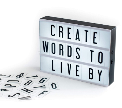 A4 LED Cinematic Light Box With Letters and Symbols