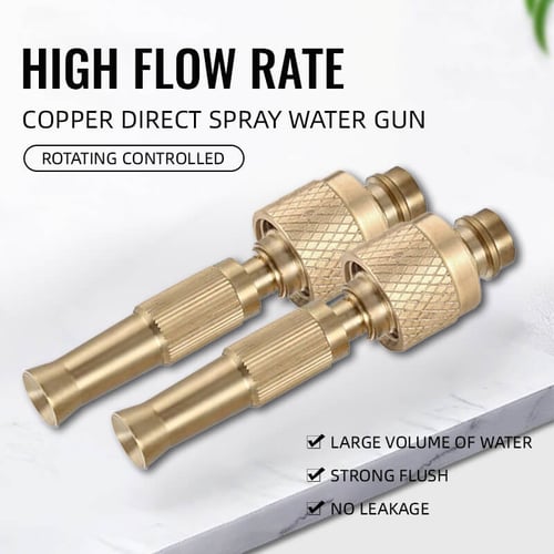 Portable High Pressure Washing Water Nozzle (Brass)