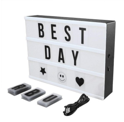 A4 LED Cinematic Light Box With Letters and Symbols