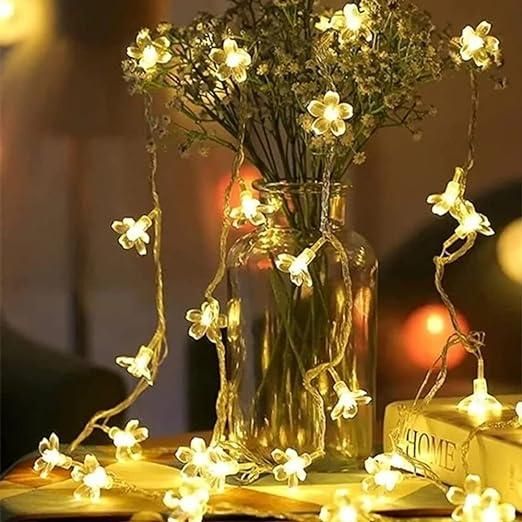 42 Silicone Flower Pixel LED Curtain String Lights
