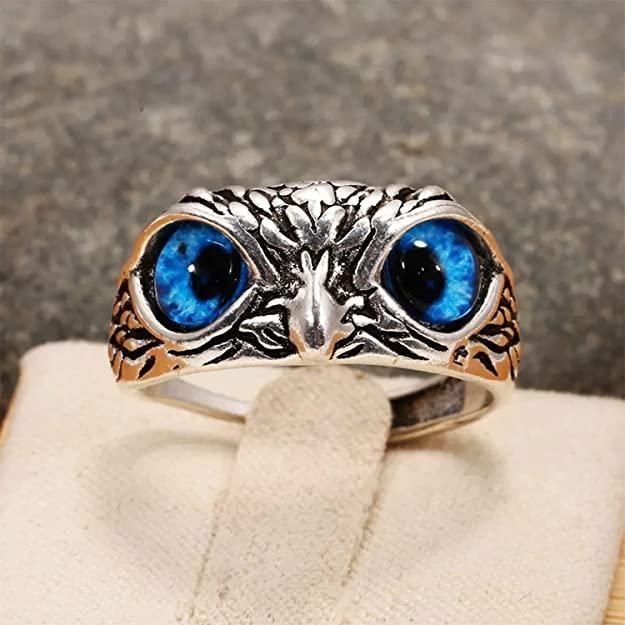 925 Pure Silver Owl Ring