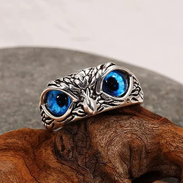 925 Pure Silver Owl Ring