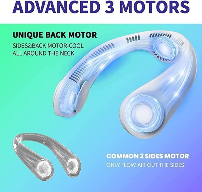 Portable 79 mAh Neck Fan with 5200 Outlets