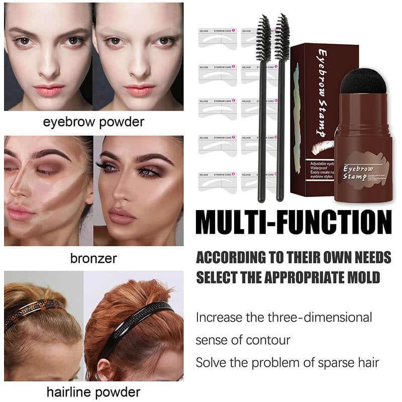 🔥🔥 Perfect Brows Stencil & Stamp Kit (Natural Black)