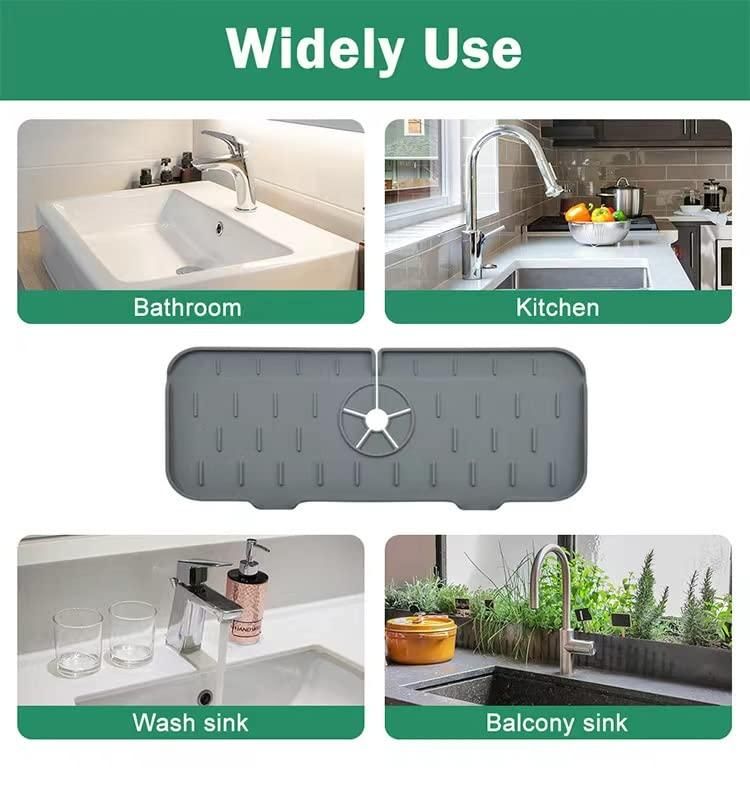 🔥 Silicone Sink Faucet Mat for Kitchen and Bathroom 🔥