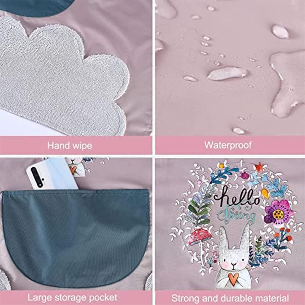 (🔥HOT SALE NOW - 41% OFF) Hand-Wiping Waterproof Kitchen Apron with Big Front Pocket (pack of 2)