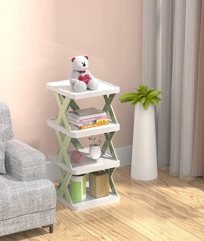 Diy Plastic Assembly Shoe Shelf Stackable Shoe Rack 6 Layer Shoes Organizer (Multicolor)